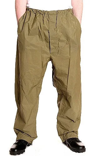 Canadian Vintage Nylon Rain Pants Warm Wool Trousers