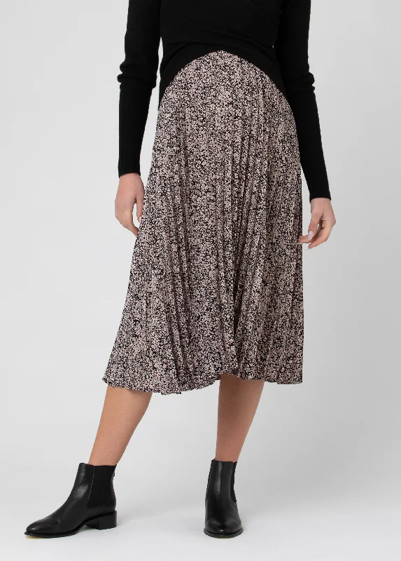 Ripe Maternity Florence Pleat Maternity Midi Skirt lace skirt romantic
