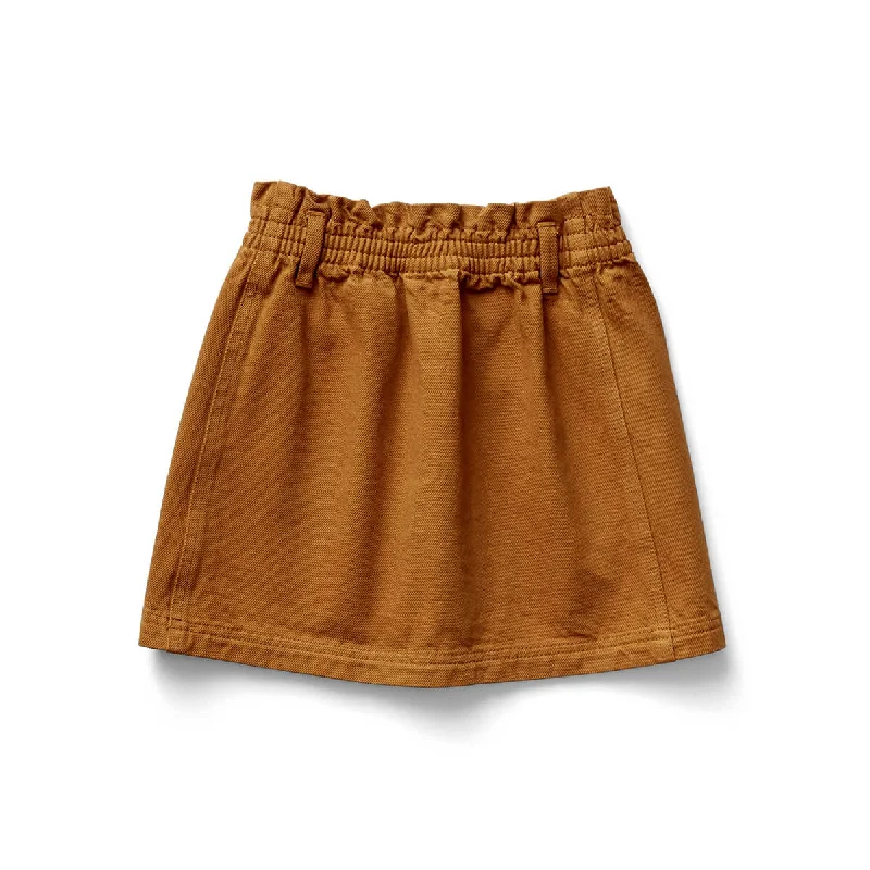 Filipa Skirt in Spice by Soor Ploom - Last Ones In Stock - 3-5 Years linen skirt light