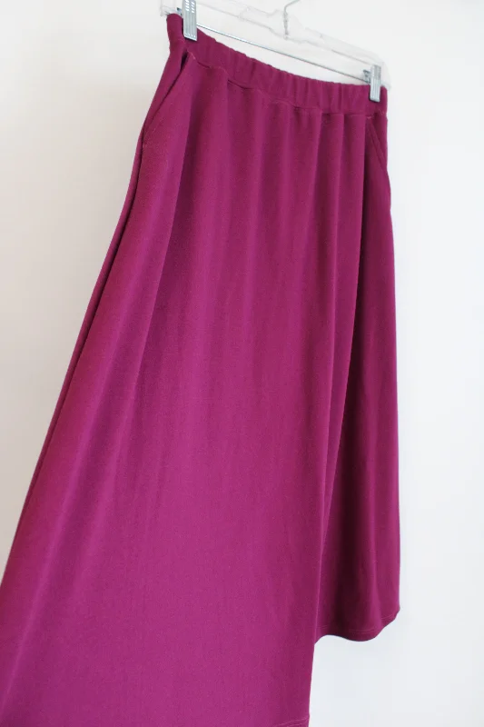 Woman Within Magenta Pink Skirt | 14/16 M breathable skirt fabric