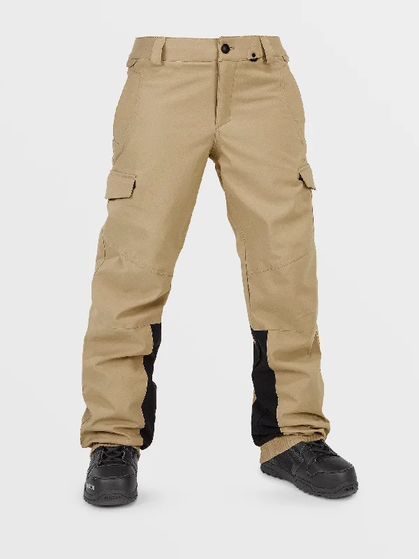 Womens Wildling Pants - Dark Khaki Slim-Fit Leggings