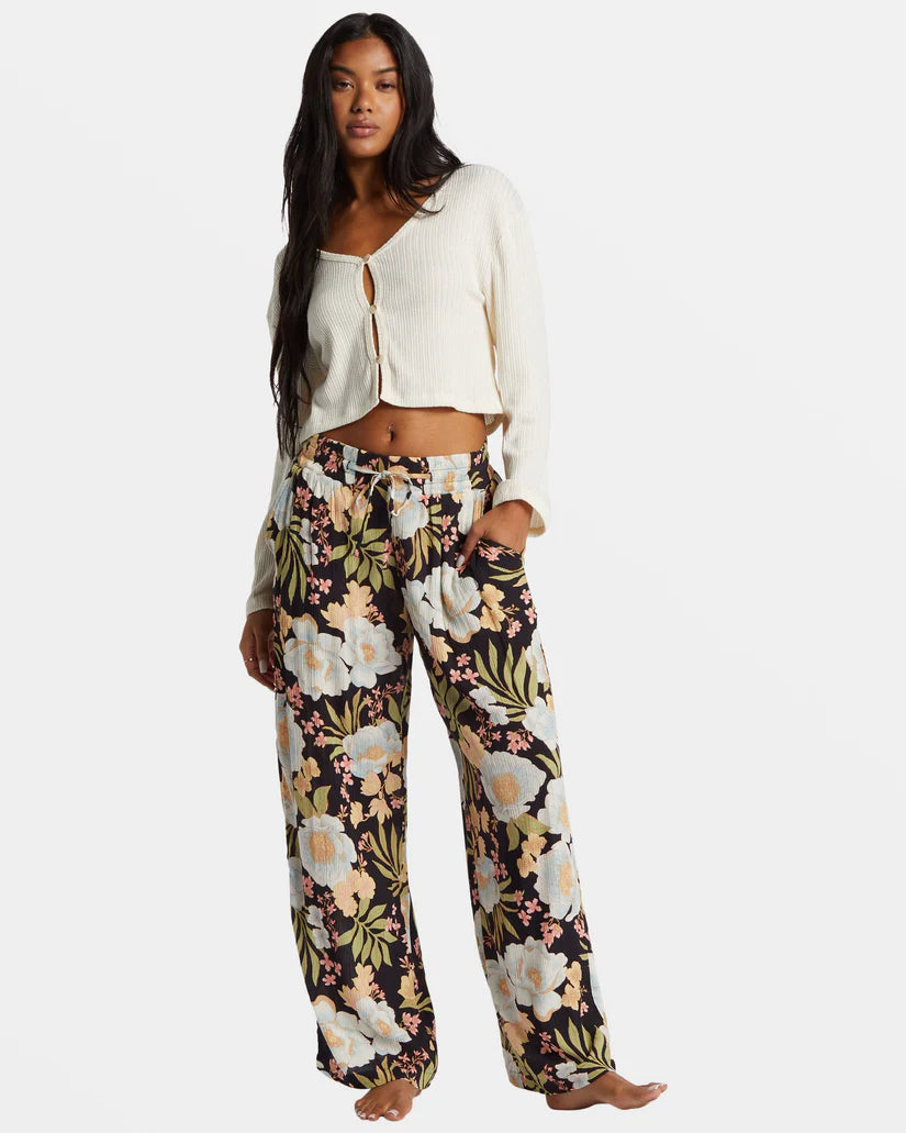Billabong Sun Rays Crinkle Pants Soft Stretch Trousers