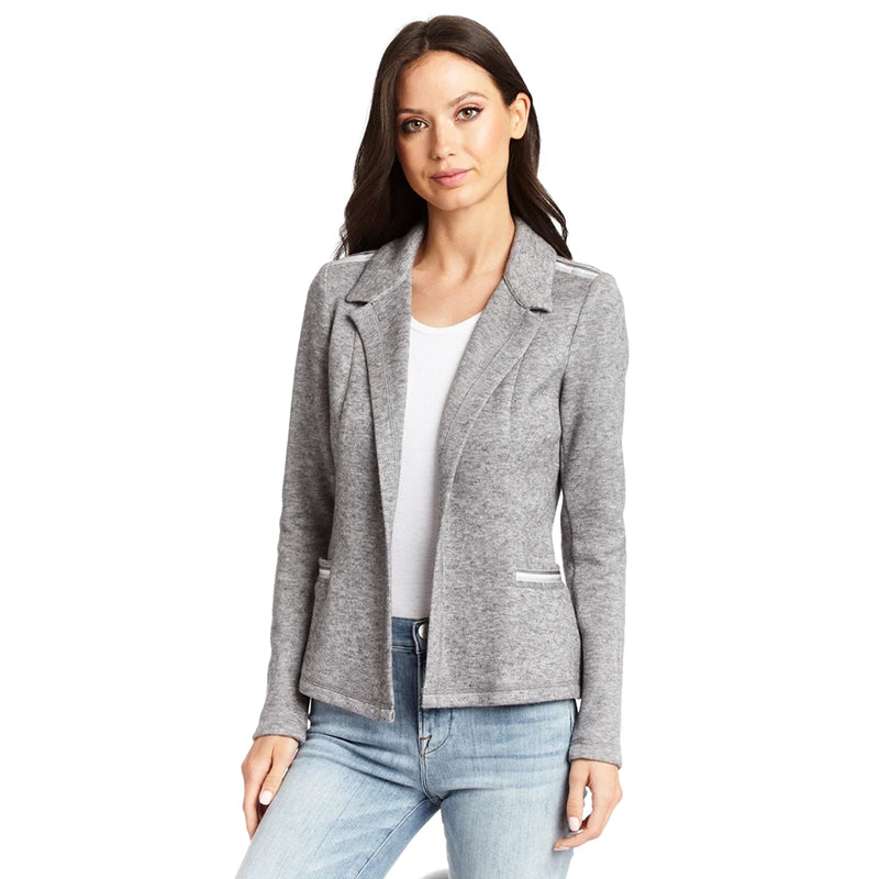 Noa Jacket Heather Grey - DREW Jersey Jacket Tulle Jacket Batik Jacket