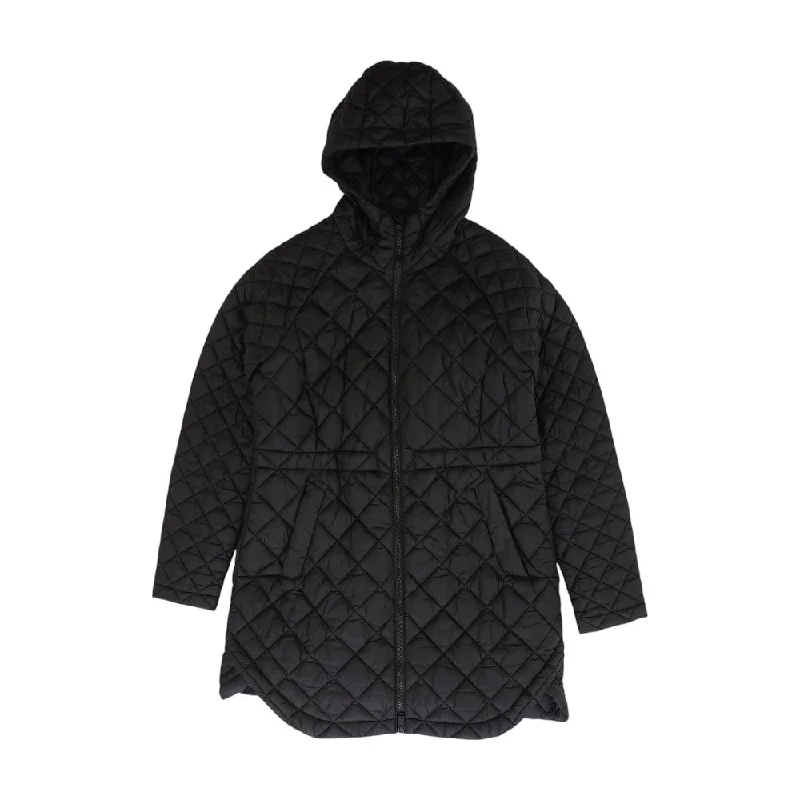 Black Solid Puffer Jacket Wool Jacket Cashmere Jacket Tweed Jacket