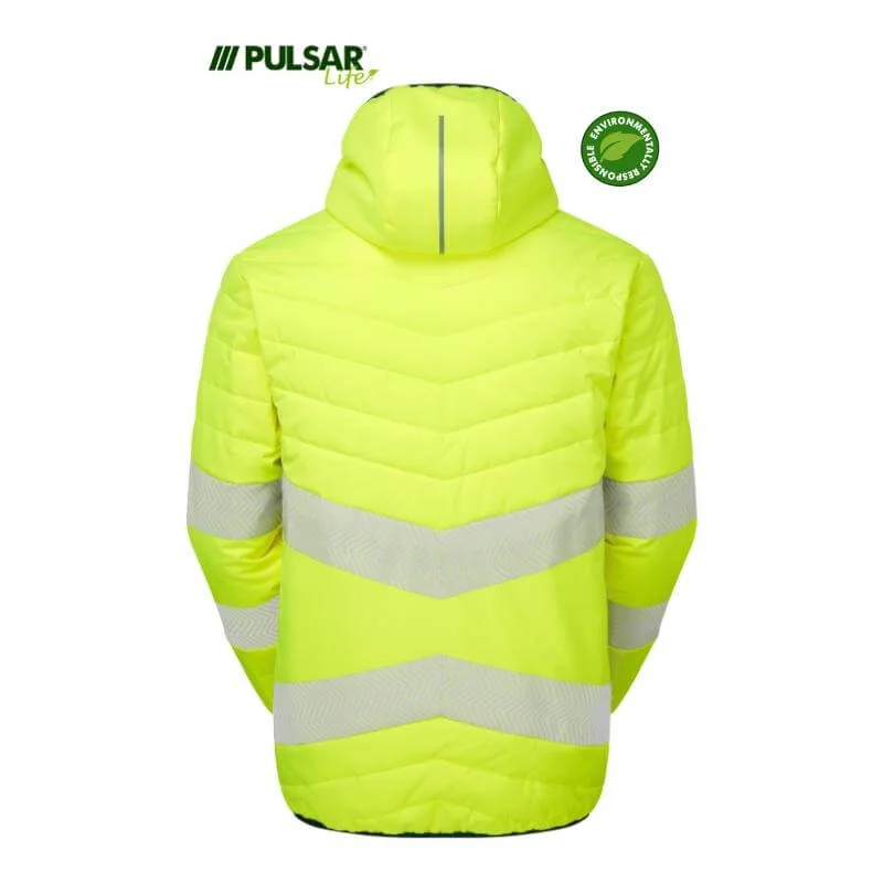 PULSAR Life Ladies Insulsated Reversible Hi Vis Waterproof Puffer Jacket LFE962 Front Pockets Side Pockets Patch Pockets PULSAR Life Ladies Insulsated Reversible Hi Vis Waterproof Puffer Jacket LFE962 Front Pockets Side Pockets Patch Pockets