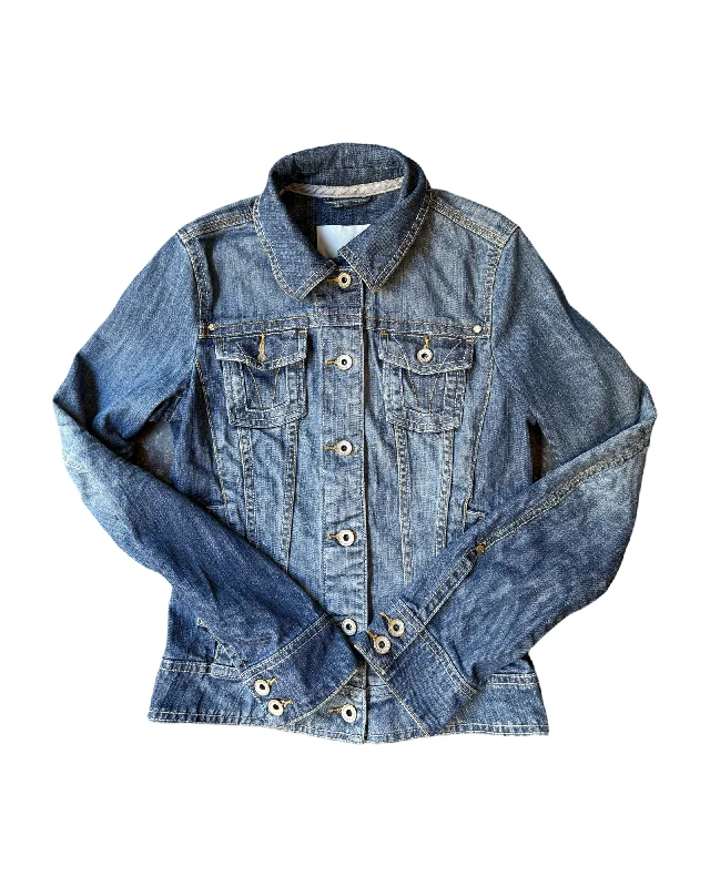 Vintage Y2K Denim Jacket Size S Fleece Jacket Down Jacket Parka
