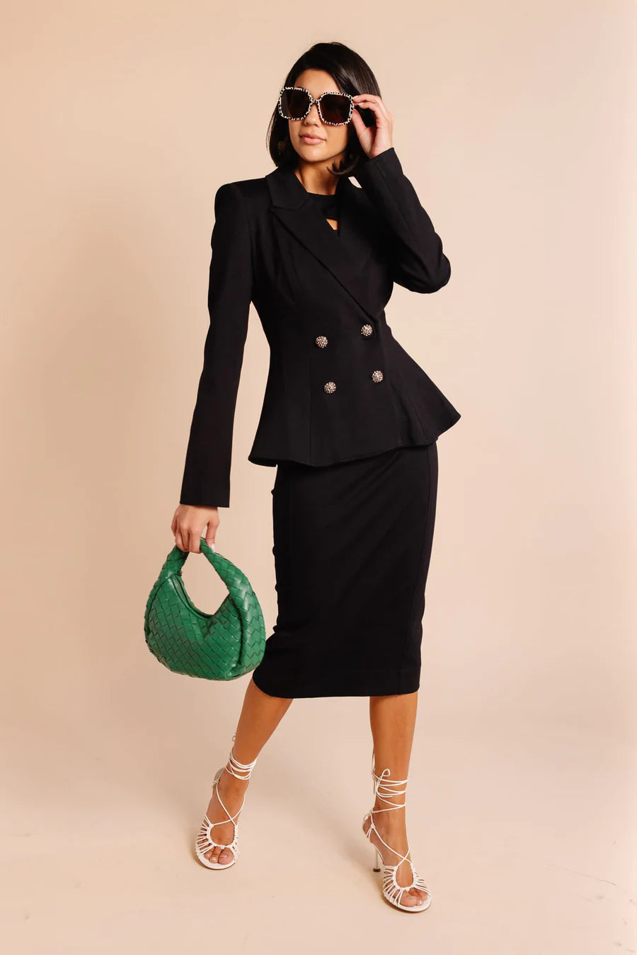 Ponte Jacket Black - Rachel Parcell Ribbed Jacket Pleated Jacket Ruffled Jacket