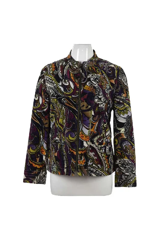 Chico's Jacket Welt Pockets Slit Pockets Flap Pockets