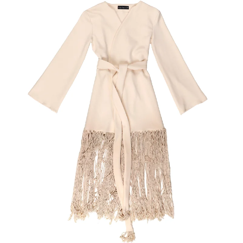 Tidé Fringe Cardigan Dress Sequined Glittery Shiny