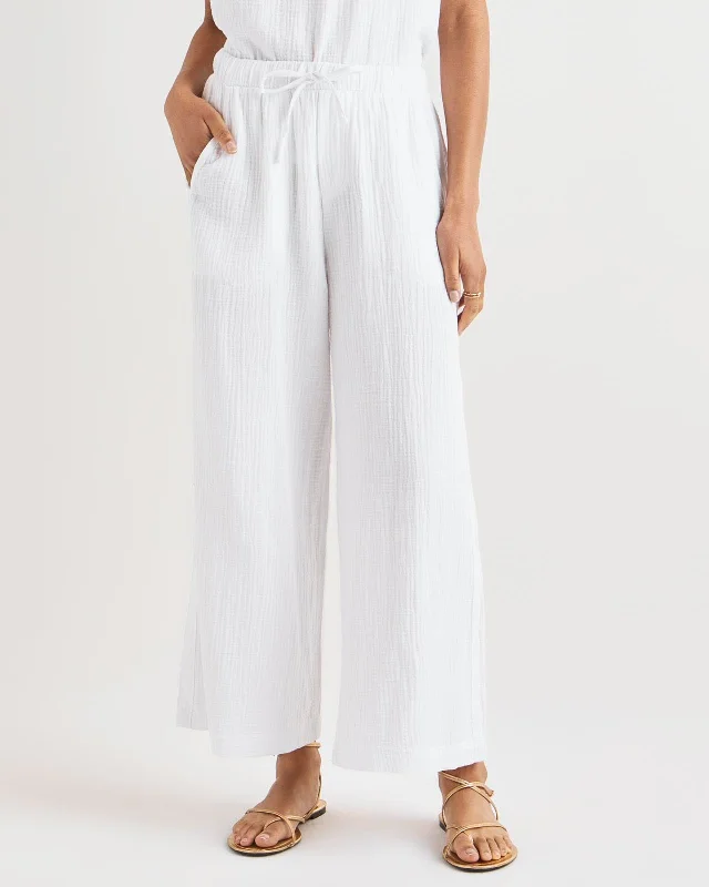 Kit Gauze Palazzo Pant Comfortable Denim Pants