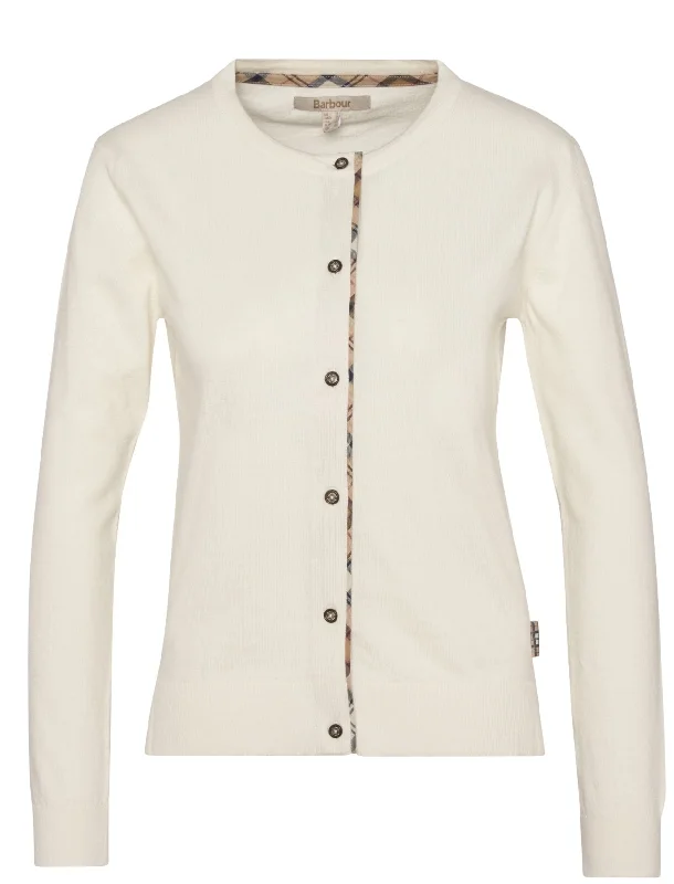 Barbour ladies Bredon knitted cardigan Plaid Cardigan Polka Dot Checkered
