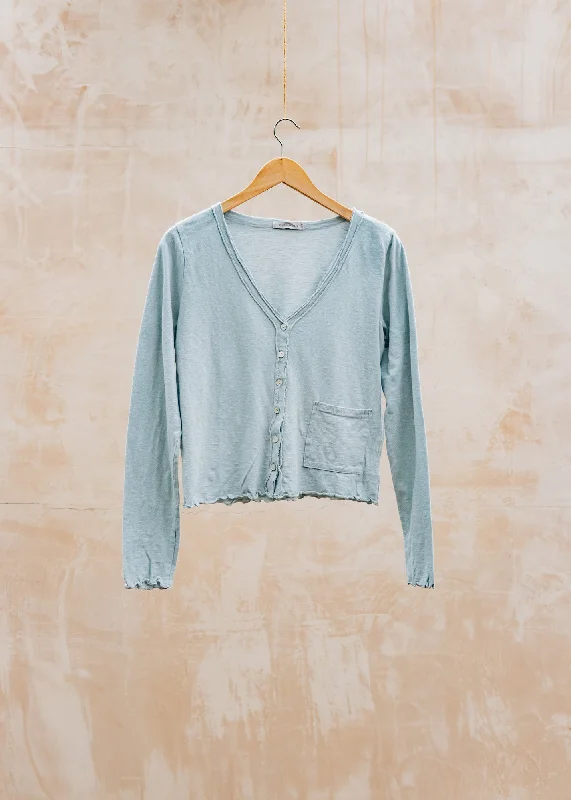 Cropped Pocket Cardigan in Moonlight Plaid Cardigan Polka Dot Checkered