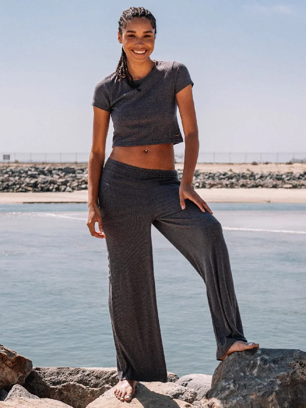 Lived In Lounge Pants - Black Comfy Cargo Trousers
