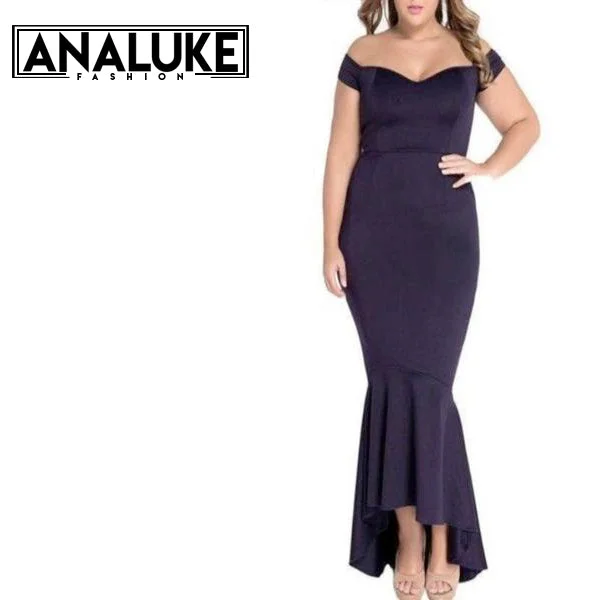Off-shoulder Mermaid Style Party Dress Tunics Cozy comfortable