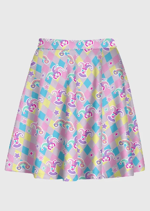 Clown Kei Pastel Skirt denim skirt durable