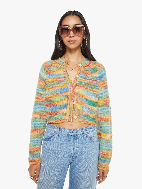 The Raglan Crop Cardigan - Fancy Fade Long Cardigan Short Cardigan Medium Cardigan