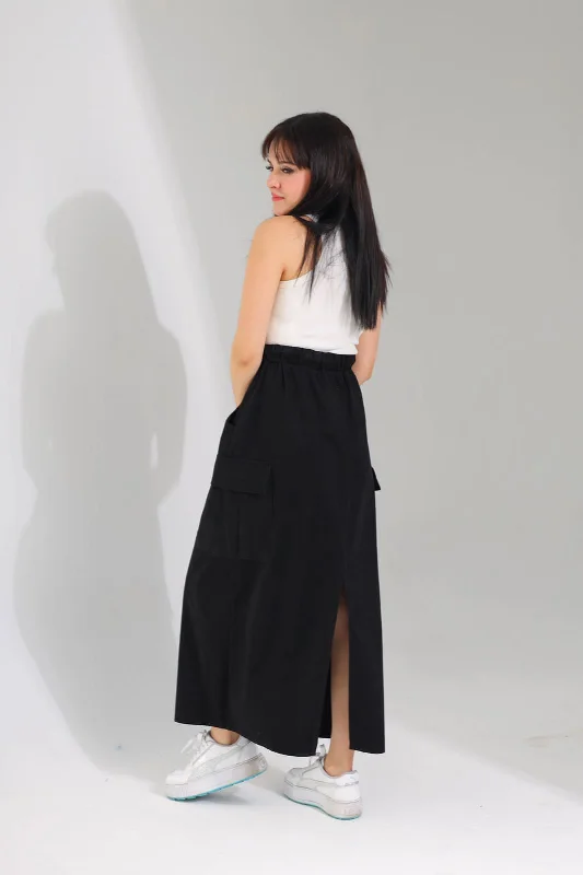 SKIRT 41479 linen skirt relaxed