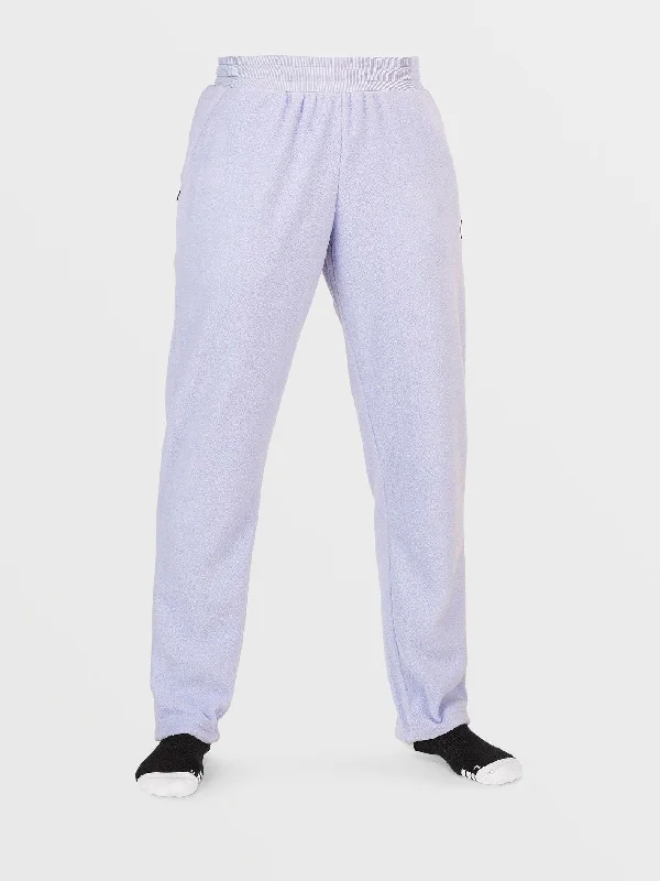 Womens Polar Fleece Pants - Lilac Ash Cozy Jogger Leggings