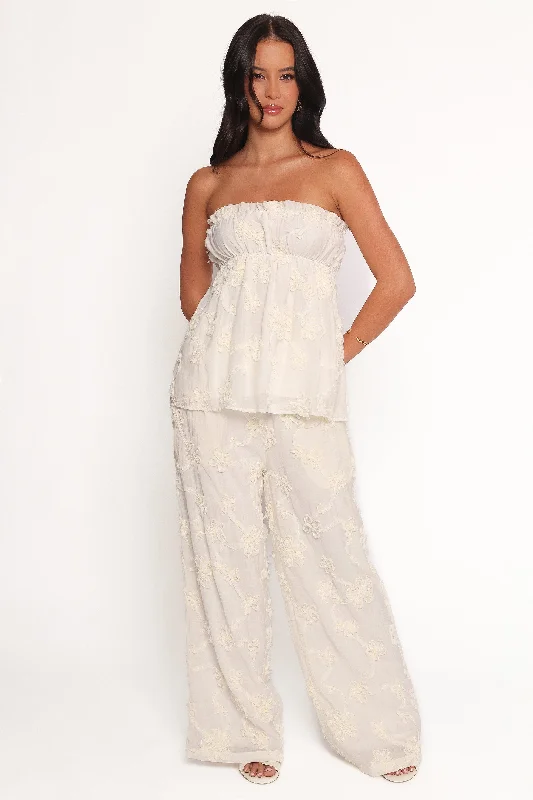 Robin Pants - White Slim-Fit Leggings