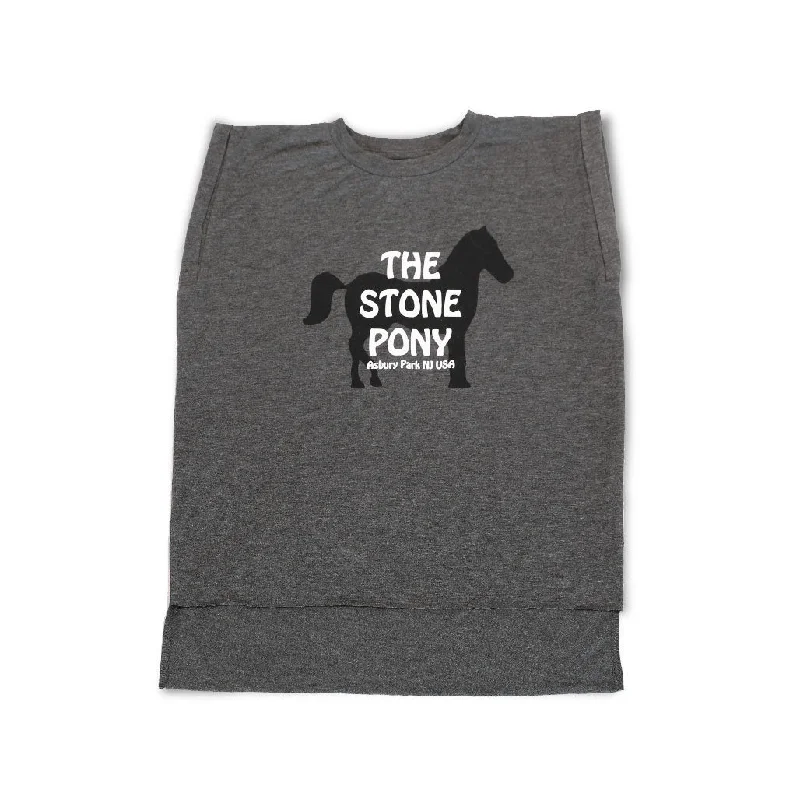 Women's Grey Flowy Tank boho tank top