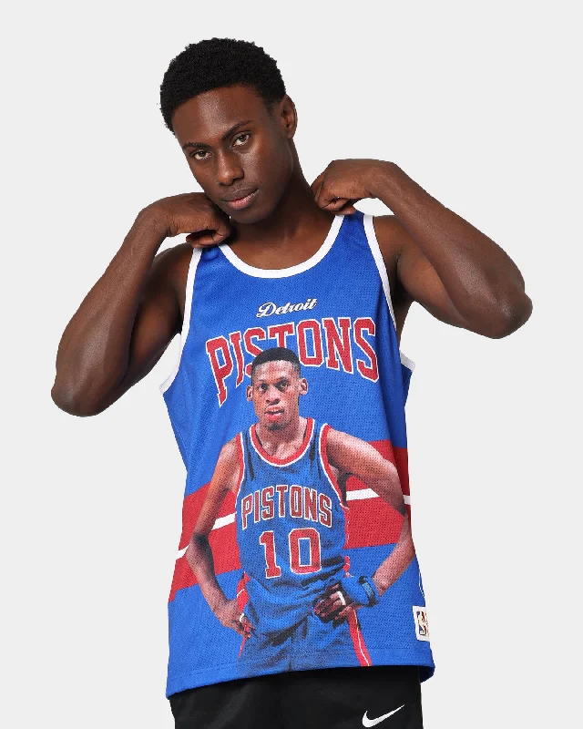 Mitchell & Ness Detroit Pistons Dennis Rodman Player Tank Royal strappy tank top