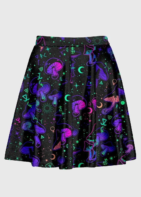 Psychedelic Aesthetic Galaxy Skirt lace skirt romantic