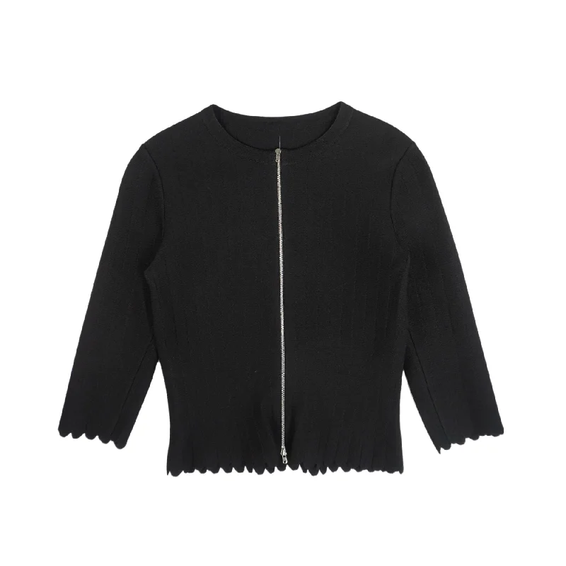 Alaia Cardigan Top - Women's S Nylon Fabric Polyester Fabric Spandex Fabric