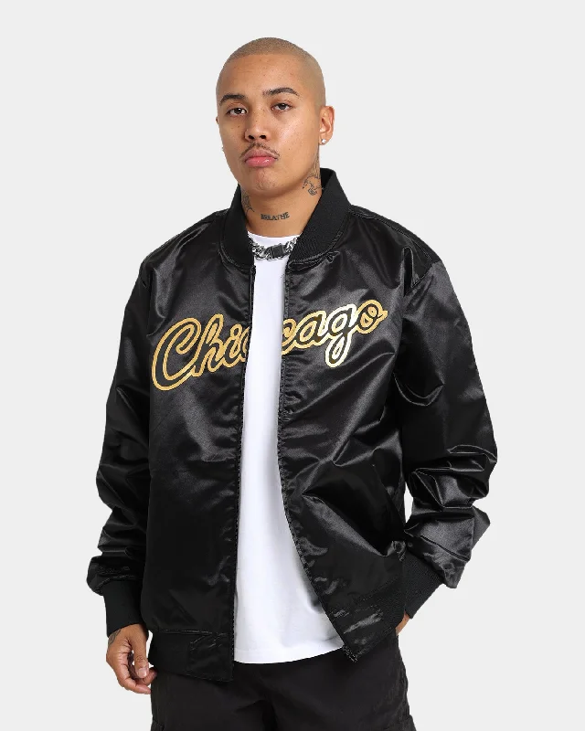 Mitchell & Ness Chicago Bulls Big Face 4.0 Satin Jacket Black Herringbone Jacket Checkered Jacket Solid Jacket Mitchell & Ness Chicago Bulls Big Face 4.0 Satin Jacket Black Herringbone Jacket Checkered Jacket Solid Jacket