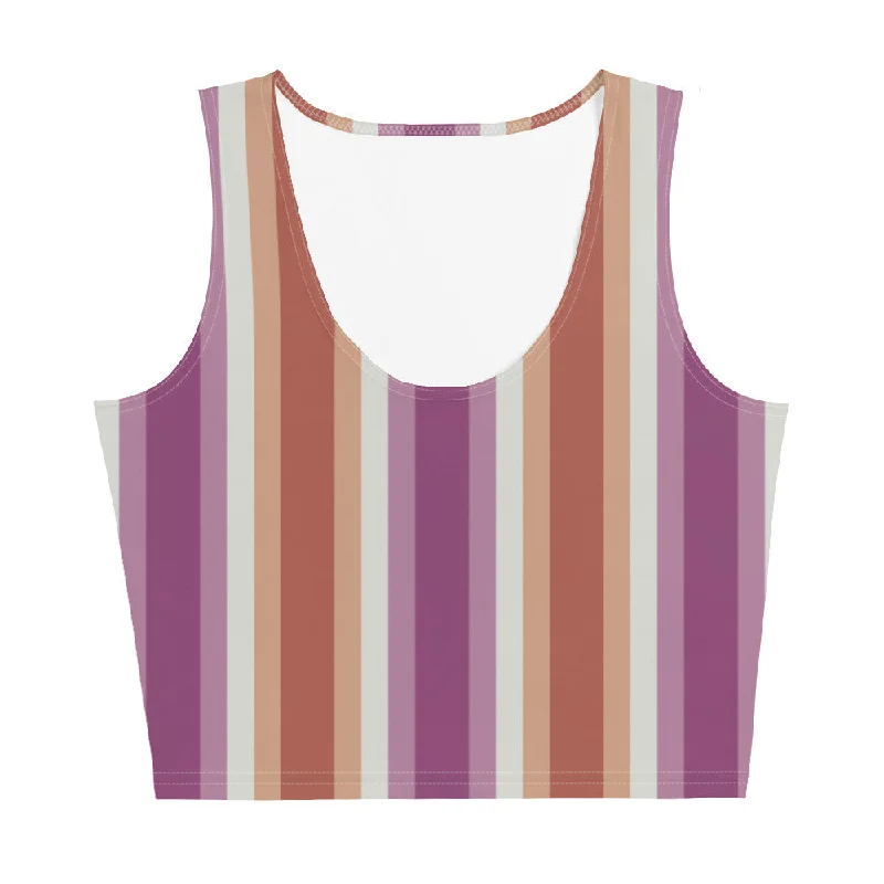 Retro Lesbian Crop Tank lime green tank
