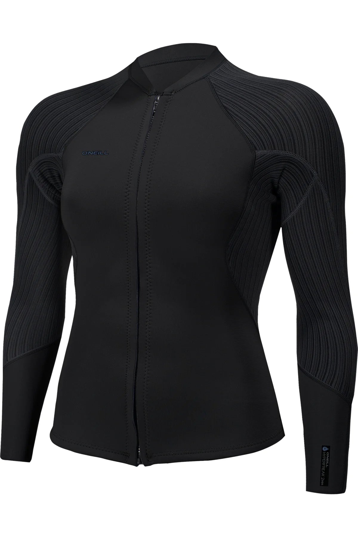 O'Neill Women's Hyperfreak 2mm Front Zip Jacket Black Bomber Jacket Anorak Windbreaker O'Neill Women's Hyperfreak 2mm Front Zip Jacket Black Bomber Jacket Anorak Windbreaker