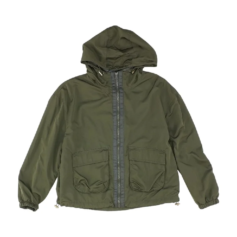 Green Solid Lightweight Jacket Nylon Fabric Polyester Fabric Spandex Fabric
