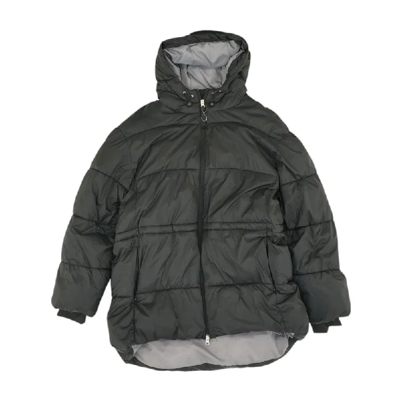Black Solid Puffer Jacket Striped Jacket Polka Dot Jacket Floral Jacket