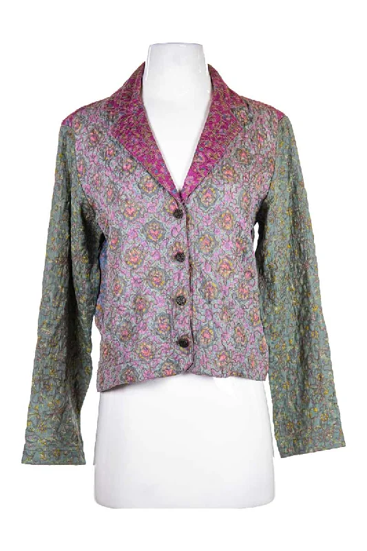 Chico's Jacket Notch Collar Peter Pan Collar Cowl Neck