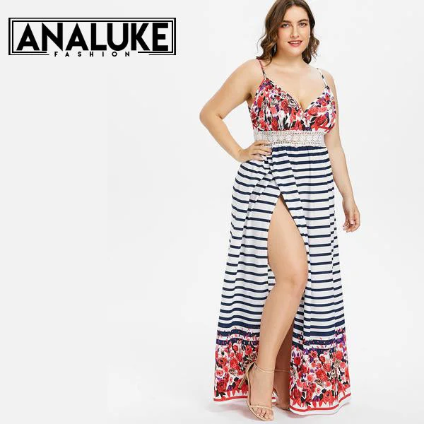 Striped Floral Printed Lace Party Dress Tunics Bridal satin