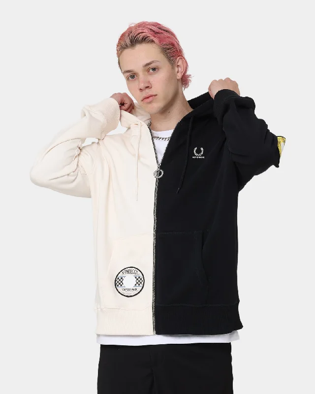 Fred Perry X Raf Simons Patched Jacket Black Collared Jacket Crew Neck Jacket Turtle Neck Jacket Fred Perry X Raf Simons Patched Jacket Black Collared Jacket Crew Neck Jacket Turtle Neck Jacket