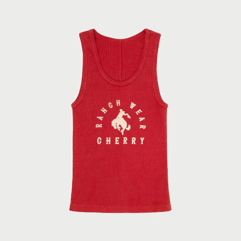 Ranch Wear Tank Top (Vintage Red) teal tank top