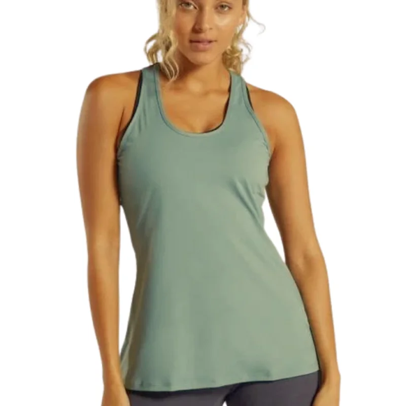 GYMSHARK - Luster vest tank top gold tank top
