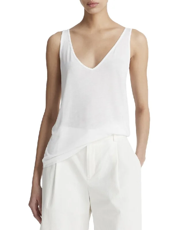 Vince Relaxed V-Neck Tank long tank top