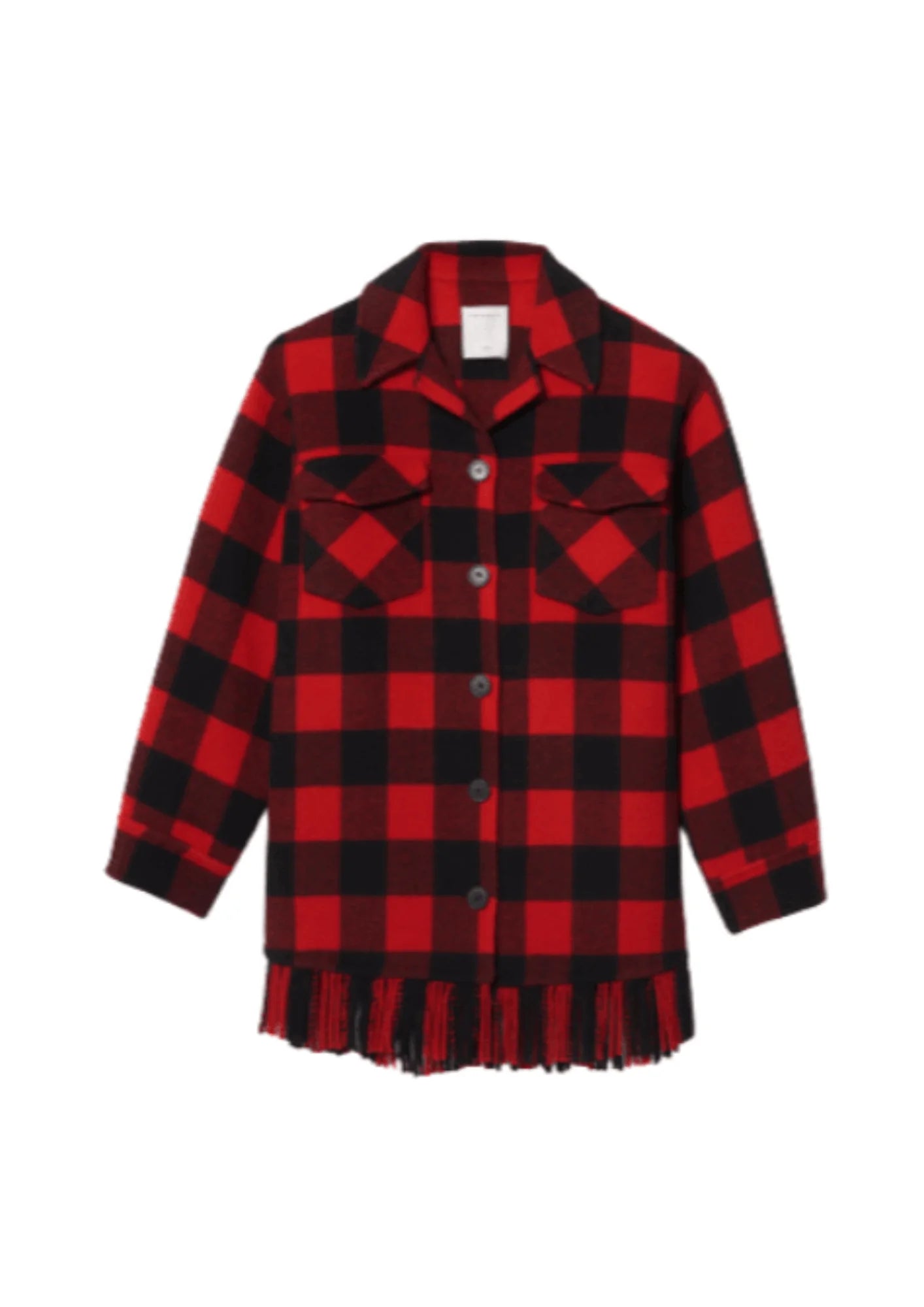 BLACK AND RED OVERSIZED JACKET Ribbed Jacket Pleated Jacket Ruffled Jacket