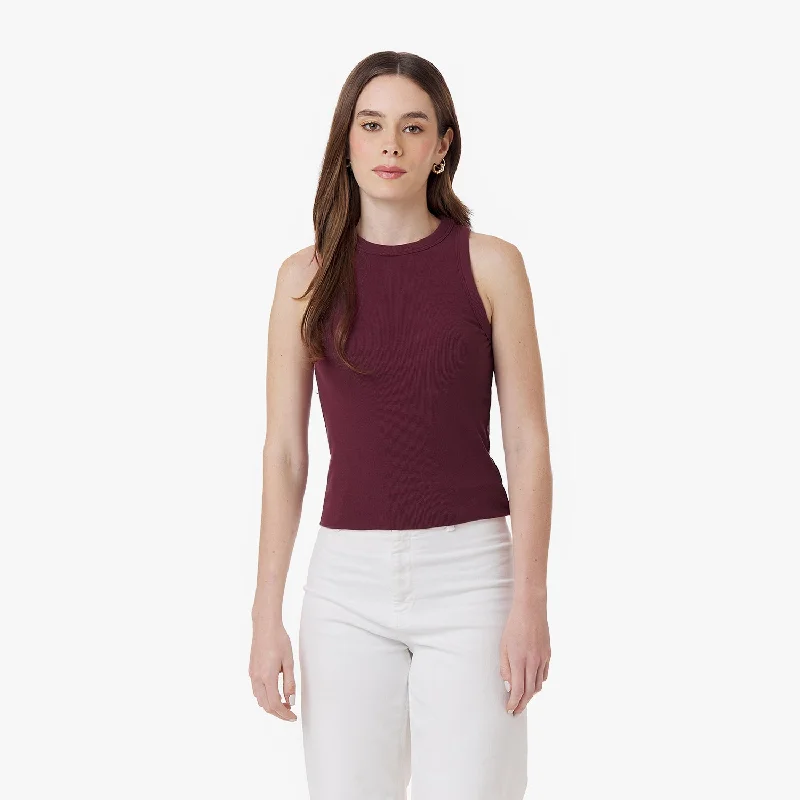 Women's Ribbed Tank Top v-neck tank top