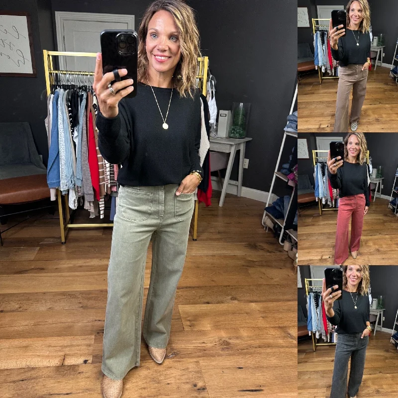 The Nina Vintage Wide-Leg Pant - Multiple Options Formal Dress Pants