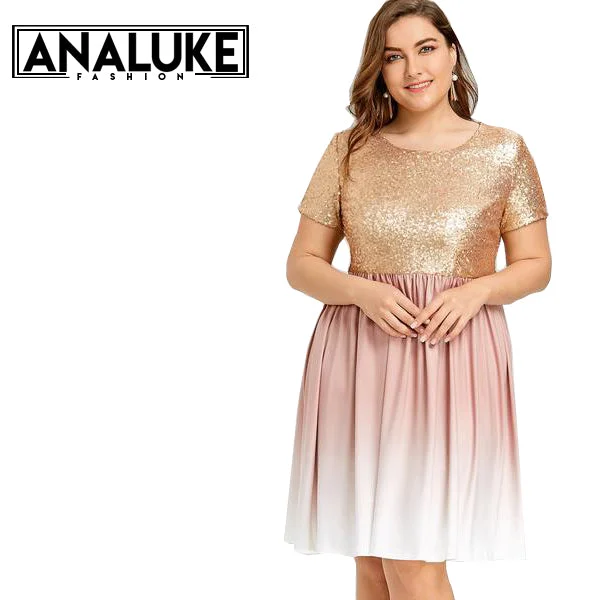 Large Size Elegant Party Dress Tunics Distressed trendy