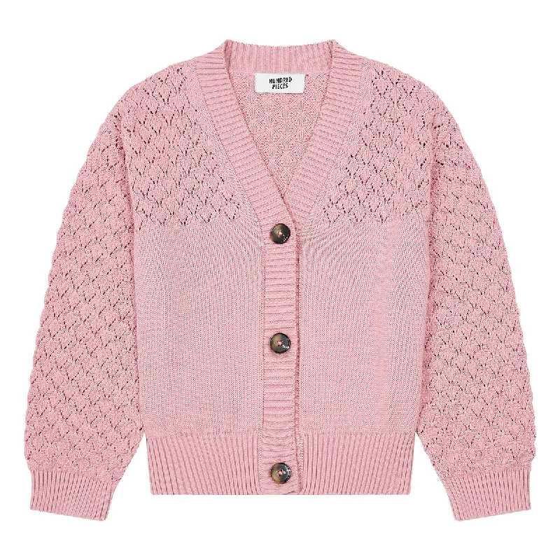 Hundred Pieces Teens Cropped Cardigan Chenille Fabric Brocade Fabric Lace Fabric