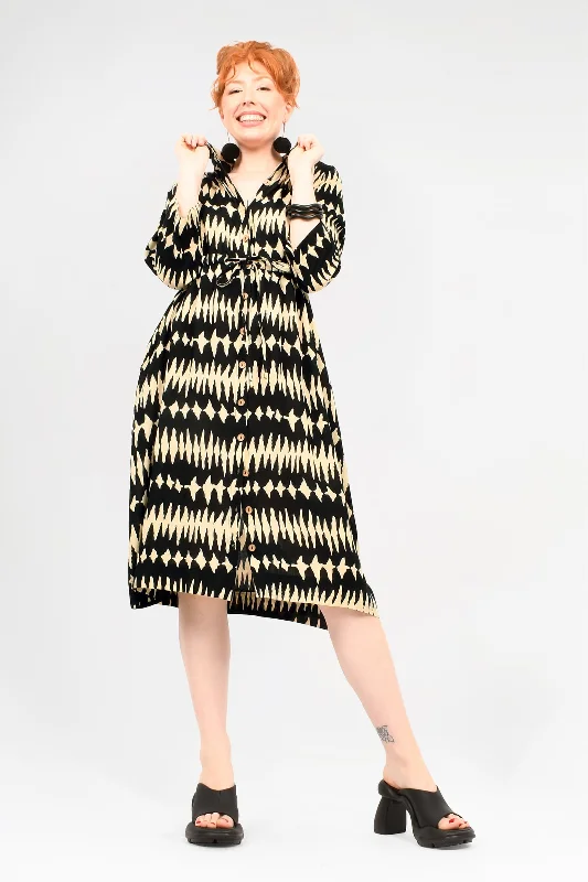 Kelsey Jacket Dress Zip Front Button Front Snap Front