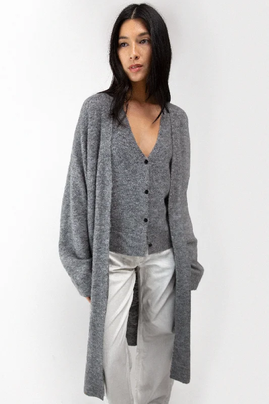 OPEN FRONT CARDIGAN Layered Multi-layer Single Layer