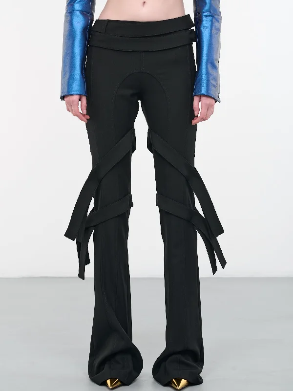 Double Waist Pants (BWCA042-FAB001-1000-TAP-SHOE) Stylish Harem Pants
