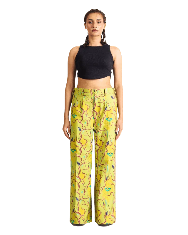 "MOONLIGHT" COTTON PANTS Trendy Printed Pants