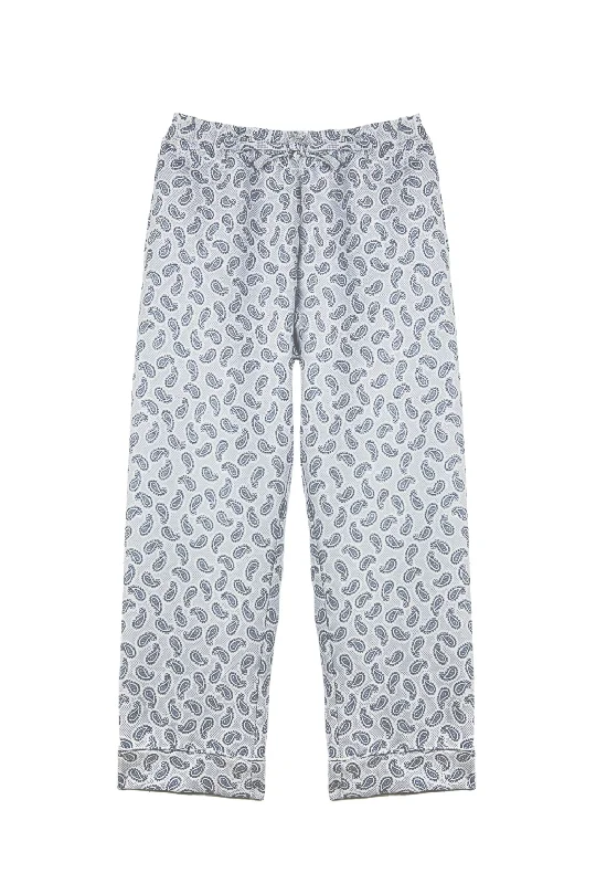 SAMPLE - Everyday Pants - Navy Paisley Fashionable Track Pants