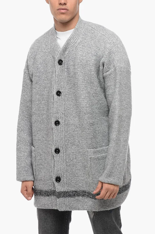 Dolce & Gabbana Wool Blend Cardigan with Patch Pockets Lightweight Heavyweight Midweight Dolce & Gabbana Wool Blend Cardigan with Patch Pockets Lightweight Heavyweight Midweight
