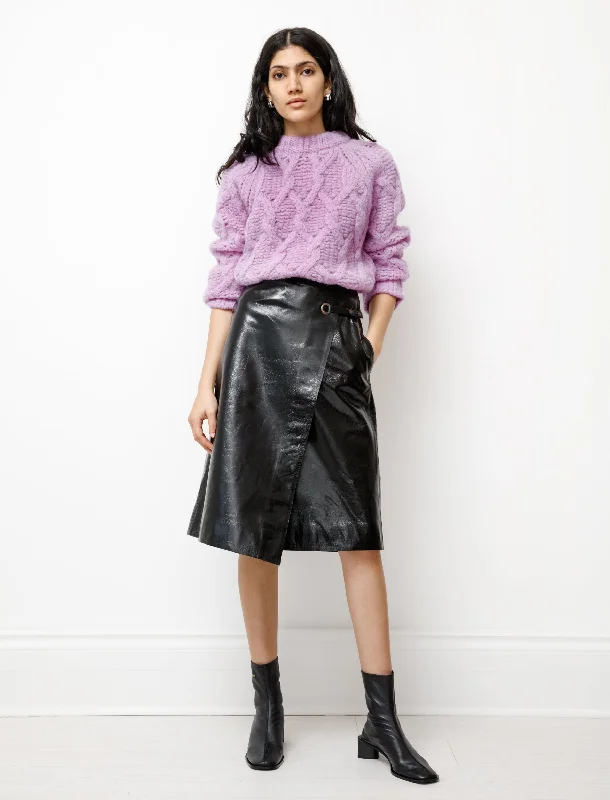 Leather Wrap Skirt Chocolate Brown chiffon skirt airy